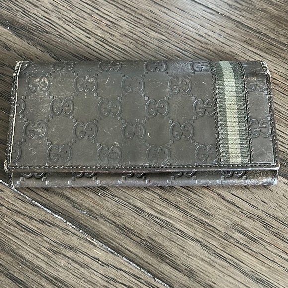 GUCCI Green Long Wallet - Picture 1 of 15
